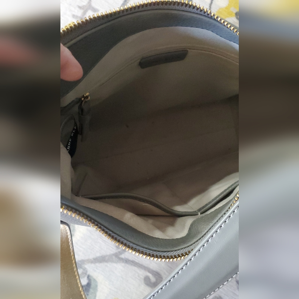 Ann Klein Gray Manmade Material Shoulder Bag⚜️🖤⚜️ - Picture 9 of 10